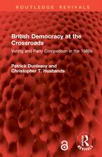 British Democracy at the Crossroads: Voting and Party Competition in the 1980s