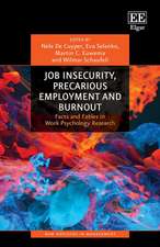 Job Insecurity, Precarious Employment and Burnou – Facts and Fables in Work Psychology Research