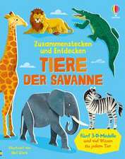 Zusammenstecken und Entdecken: Tiere der Savanne