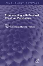 Experimenting with Personal Construct Psychology