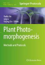 Plant Photomorphogenesis: Methods and Protocols