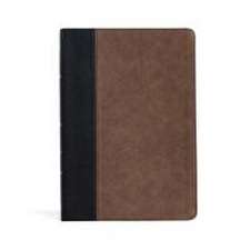 KJV Large Print Thinline Bible, Black/Brown Leathertouch