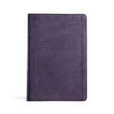 CSB Giant Print Reference Bible, Plum Leathertouch, Indexed