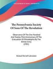 The Pennsylvania Society Of Sons Of The Revolution