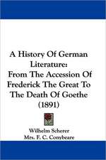 A History Of German Literature