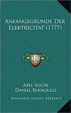 Anfangsgrunde Der Elektricitat (1777)