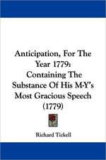 Anticipation, For The Year 1779