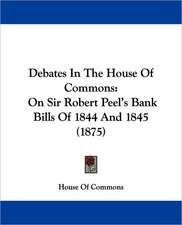 Debates In The House Of Commons