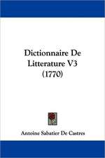 Dictionnaire De Litterature V3 (1770)