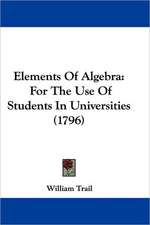 Elements Of Algebra