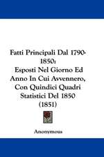 Fatti Principali Dal 1790-1850