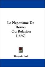 Le Nepotisme De Rome