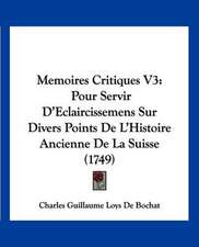 Memoires Critiques V3