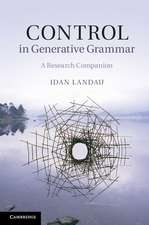 Control in Generative Grammar: A Research Companion