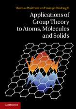 Applications of Group Theory to Atoms, Molecules, and Solids