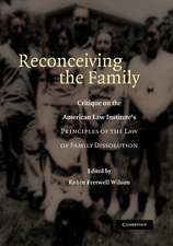 Reconceiving the Family: Critique on the American Law Institute's Principles of the Law of Family Dissolution