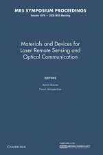 Materials and Devices for Laser Remote Sensing and Optical Communication: Volume 1076