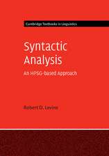 Syntactic Analysis: An HPSG-based Approach