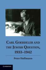 Carl Goerdeler and the Jewish Question, 1933–1942