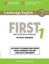 Cambridge English First 1 for Revised Exam from 2015 Student's Book without Answers