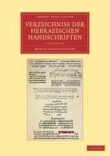 Verzeichniss der Hebraischen Handschriften 2 Volume Set