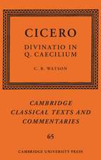 Cicero: Divinatio in Q. Caecilium