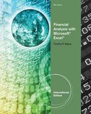 Financial Analysis with Microsoft¿ Excel¿, International Edition