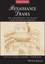 Renaissance Drama – An Anthology of Plays and Entertainments