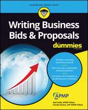 Writing Business Bids & Proposals For Dummies