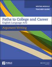 ARGUMENT WRITING TEACHER GUIDE GRADES 91