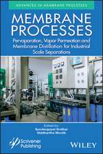 Membrane Processes – Pervaporation, Vapor Permeation and Membrane Distillation for Industrial Scale Separations