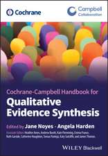 Cochrane Handbook for Qualitative Evidence Synthes is