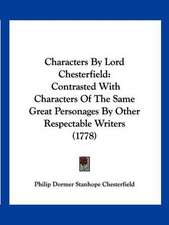 Characters By Lord Chesterfield