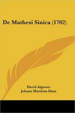 De Mathesi Sinica (1702)