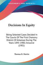 Decisions In Equity