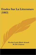 Etudes Sur La Litterature (1863)