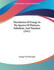 Distribution Of Energy In The Spectra Of Platinum, Palladium, And Tantalum (1911)