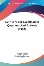 New York Bar Examination Questions And Answers (1903)