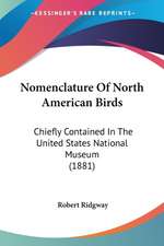 Nomenclature Of North American Birds