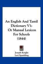 An English And Tamil Dictionary V1