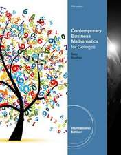 Contemporary Business Mathematics for Colleges, International Edition (with Bind In Printed Access Card)