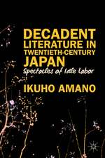 Decadent Literature in Twentieth-Century Japan