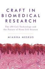 Craft in Biomedical Research: The iPS Cell Technology and the Future of Stem Cell Science