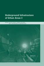 Underground Infrastructure of Urban Areas 3