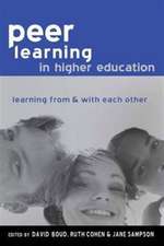 Peer Learning in Higher Education: Learning from and with Each Other