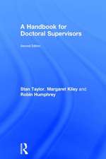 A Handbook for Doctoral Supervisors