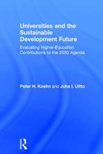 Universities and the Sustainable Development Future: Evaluating Higher-Education Contributions to the 2030 Agenda