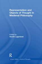 Representation and Objects of Thought in Medieval Philosophy