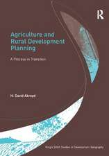 Agriculture and Rural Development Planning: A Process in Transition