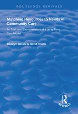 Matching Resources to Needs in Community Care: An Evaluated Demonstration of a Long-Term Care Model